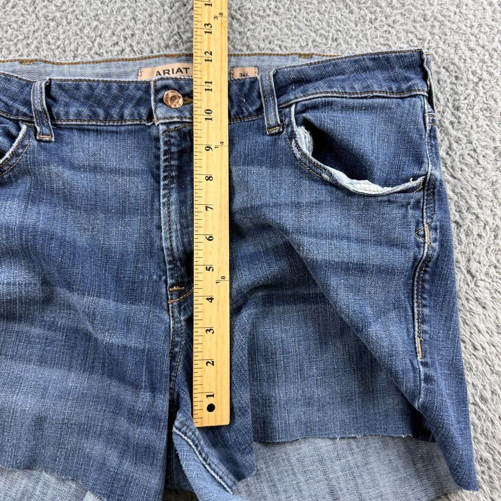 Ariat Juliana Slim Cut Off Shorts Womens 34 Waist 3.5" Inseam High Rise Western - Picture 8 of 10